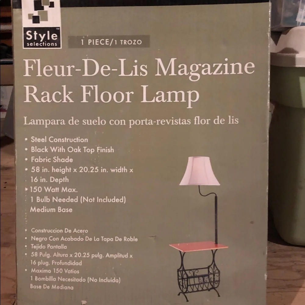 Rack floor lamp